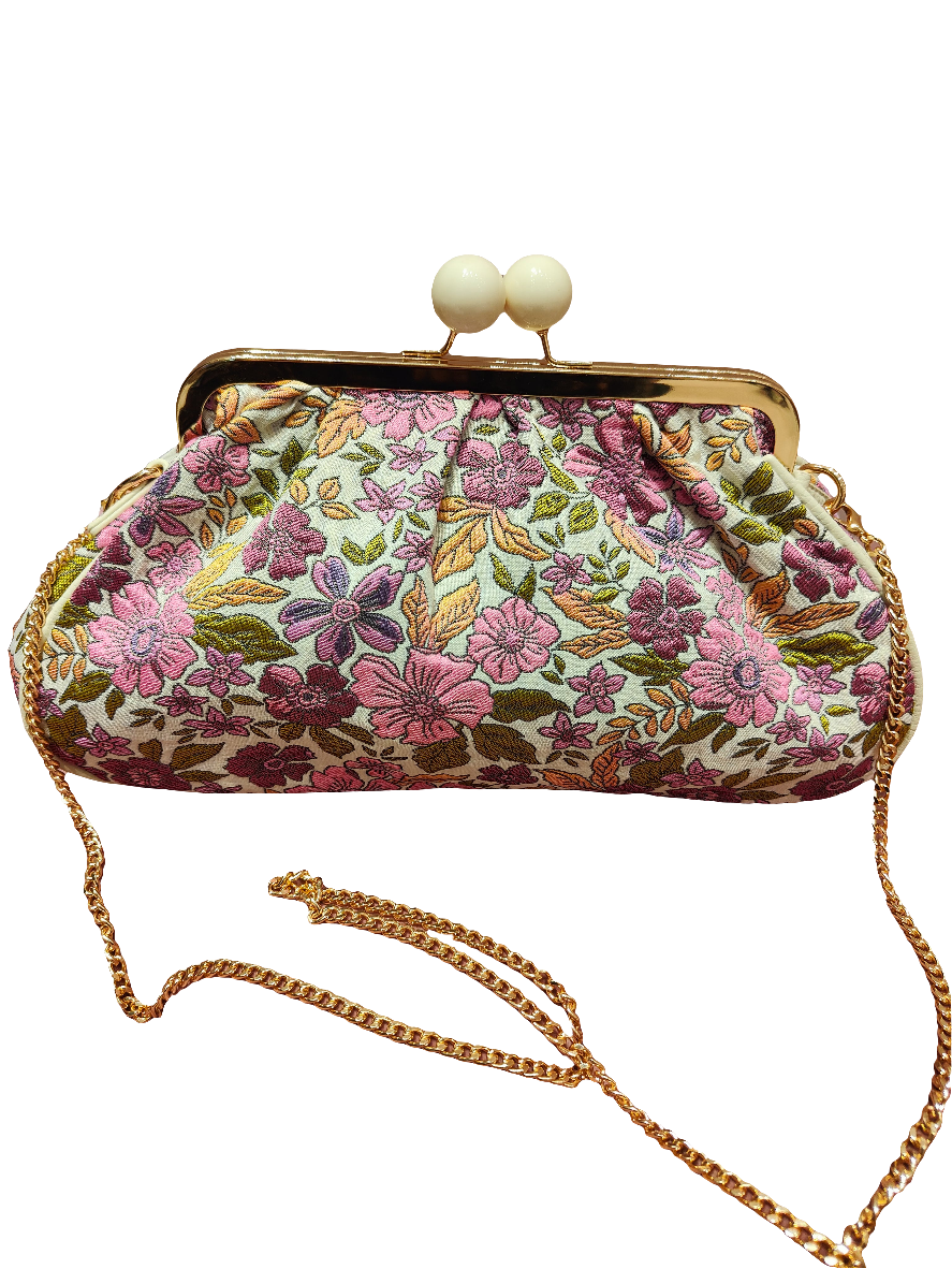 Borsa con fiori primavera estate 