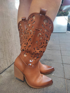 Camperos da donna di colore cuoio Stile Texsano