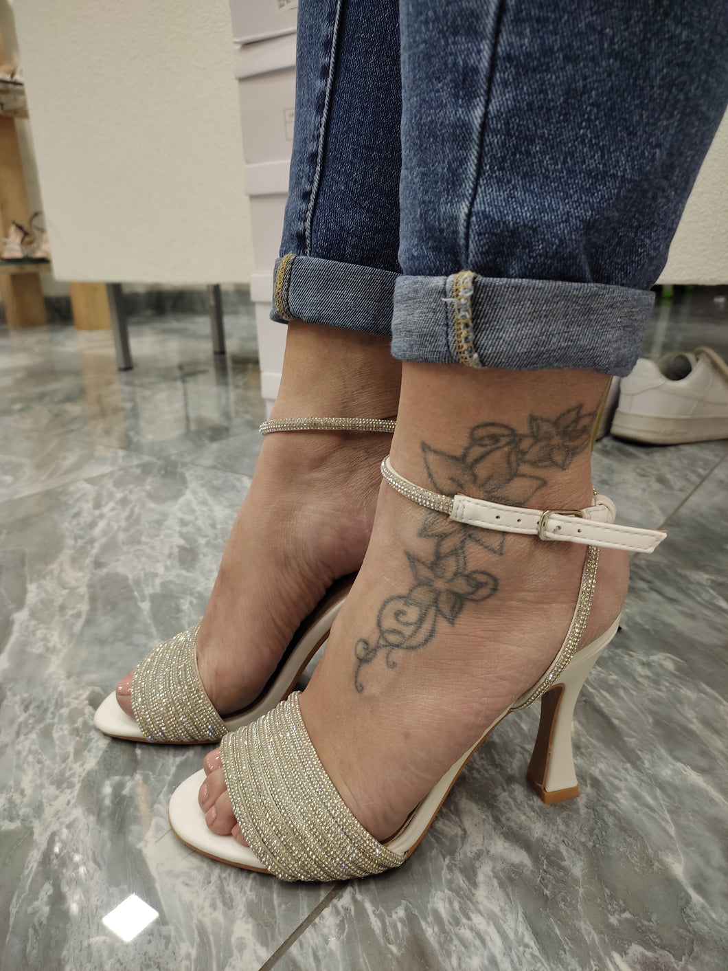 Sandali Eleganti da donna di colore bianco
