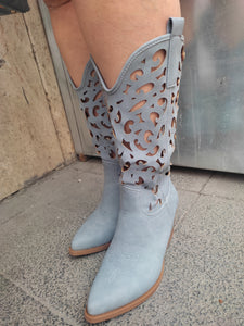 Scarpe donna Modello Camperos primaverile con tacco comodo di 7 cm