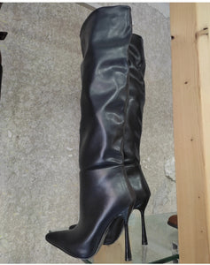 Scarpe donna di colore nero stivale donna di colore nero