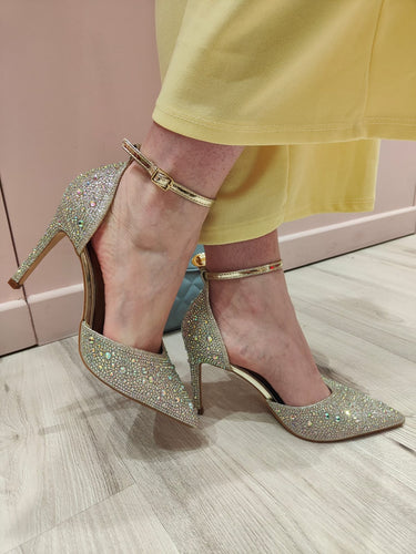 Scarpe donna eleganti da cerimonia con tacco a spillo comodo